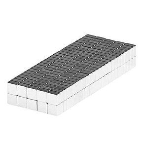 Very Small 1/8x1/8x1/16 Square Block Magnets - Tiny 3x3x1.5 Magnetic Holder Fastener Sticker Building Rectangular Magnet Blocks Squares Universal Multipurpose (250 Pack)