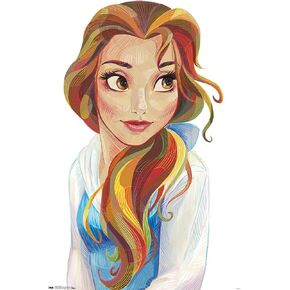 Trends International Disney Beauty And The Beast - Belle - Stylized Wall Poster, 22.375" x 34", Unframed Version