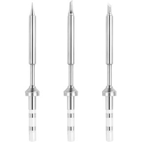FEITA Pinecil TS100 Soldering Iron Tips Replacement for Mini Portable Micro Solder Pen Various Models Stations Tool Soldering Accessories (TS-I/BC2/KU 3pcs)