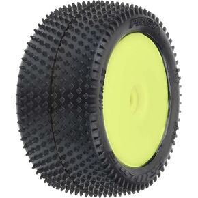 Pro-line Racing 1/18 Prism Rear Carpet Mini-B Tires Mounted 8mm White Wheels (2), PRO829713