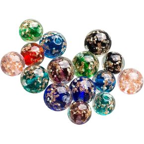 ARTIBETTER 40PCS Glow in The Dark Glass Beads Spacer Beads for Bracelets Necklaces DIY Jewelry Making Supplies 12mm