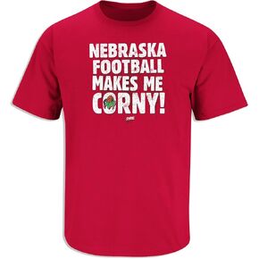 Smack Apparel Makes Me Corny T-Shirt for Nebraska College Fans (SM-5XL)
