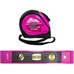 25-ft Auto Lock Tape Measure and 9-in Torpedo Level Bundle
