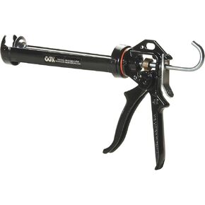 COX 41004-XT Chilton Extra Thrust 10.3-Ounce Cartridge Cradle Manual Caulk Gun, Black