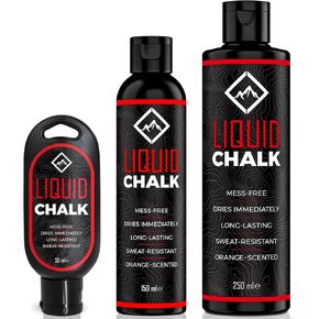 SURVIVOR Liquid Chalk – Rosin Free Liquid Grip for Rock Climbing and Bouldering - Improves Grip During Your Climbs Without Ruining The Holds (150ML)