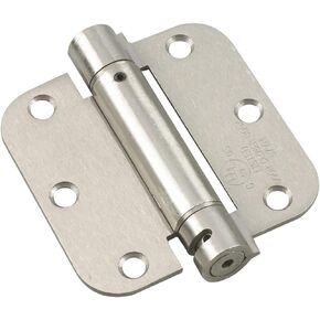 Richelieu Hardware 51821NBR 3-1/2" Full Mortise Adjustable Spring Hinge, 3 1/2-inch (89 mm), Brushed Nickel