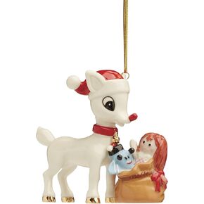 Lenox 895781 Rudolph The Red-Nosed Reindeer Delivering Toys Ornament