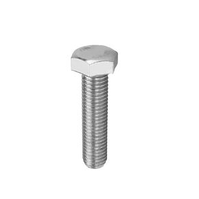 Bettomshin 5Pcs M12 x 100mm Hex Bolts, 304 Stainless Steel 1.75mm Thread Pitch Fully Threaded Metric Hex Head Screw Bolts, Hexagon Screw Bolt, Hex Tap Bolts, Silver (Overall Size 107.68x19x19mm)