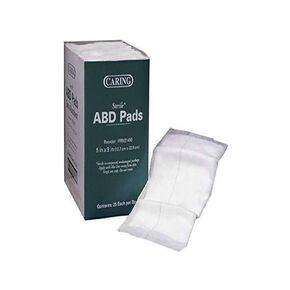 Medline Essentials Nonsterile Abdominal Pads, 5" x 9", Pack of 576