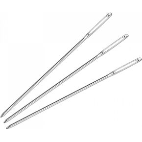 uxcell Long Straight Sewing Needles Embroidery Beading Needles Stainless Steel 2.05 Inch 25Pcs