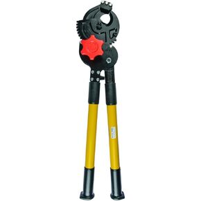 Klein Tools 63060 Cable Cutters, Ratcheting Heavy Duty Cutters for Up to 750 MCM, Great for Cable Preparation