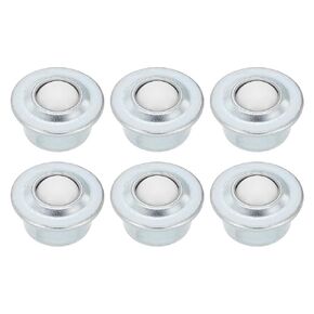 PATIKIL 5/8" Roller Ball Transfer Bearing, 6 Pcs Round Ball Unit Nylon, Carbon Steel Casters for Conveyor Roller Stand Transmission Furniture