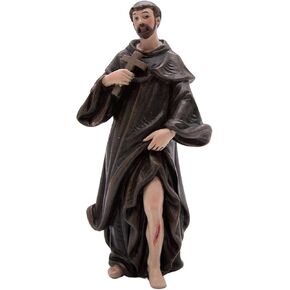Wowser Saint Peregrine Statue, Religious Figurine for Home or Office, 4 Inches