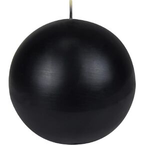 2-Piece Ball Candles, 4-Inch, Black