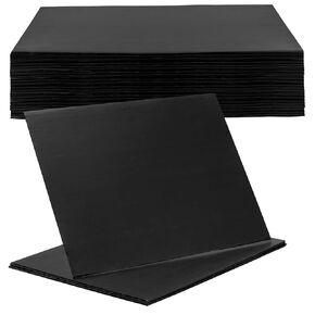 SOUJAP 30 Pack 13 x 17 Inch Black Corrugated Plastic Boards, Thick Corrugated Plastic Sheet, Black Corrugated Poster Board for DIY Projects, Crafts