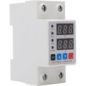 DIN Rail Voltage Protector Over Under Voltage Protective Device 240300V Dual Display Digital Voltage Relay