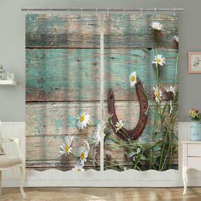 Jawo ريفي مزرعة ستائر المطبخ، البط البري ديزي مزرعة نمط ستائر المطبخ ريفي الزهور الصفراء ديزي الستارة نافذة العلاجات الخشب مزرعة المطبخ الستائر لغرفة النوم، 55x39 بوصة in Kuwait