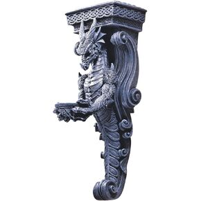 Design Toscano CL93826 Dragons of Darkmoor Castle Wall Caryatids - Set of Two,Set of 2