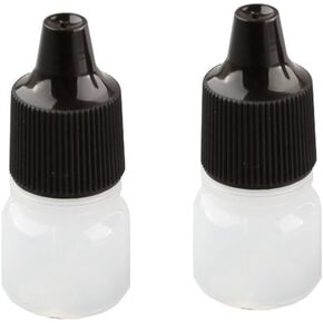 24 قطعة 5 مل زجاجة قطارة بلاستيكية فارغة قابلة لإعادة الملء، زجاجة بلاستيكية، وعاء/حاوية قطارة سائلة مع غطاء أسود (قطرات من القابس يمكن إزالتها) in Kuwait