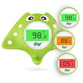 Baby Bath Thermometer, Digital Water Temperature Thermometer with 3 Color Backlit and Temperature Warning, Safety Bath Tube Thermometer Floating Toy for Infant, Toddler