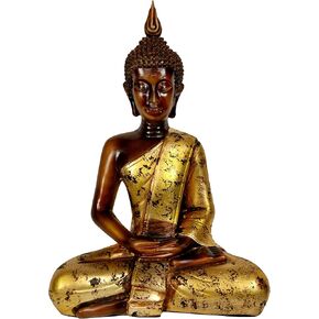 Oriental Furniture 11" Thai Sitting Buddha Statue