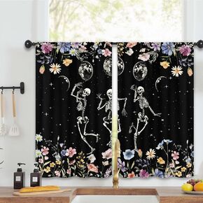 Romantic Valentine's Day Kitchen Curtain Valance 54W x 18L Inch Heart Lovers Wedding Pink Red Rod Pocket Short Cafe Small Window Treatment Drapes Decor