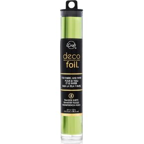 iCraft Deco Foil, 5 Transfer Sheets, 6" x 12", Lime