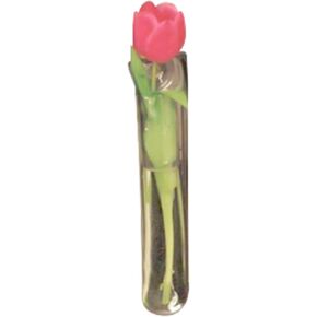 Gadjit VINYL Window Vases Single Blossom Style - Vases Suctions to Windows and Mirrors, Holds Flower Stem and Water, Clear Flexible Vinyl