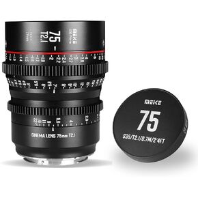 MEKE 18mm T2.1 Super 35 Prime Manual Focus Cinema Lens for EF-Mount Cine Camera Compatible with C200 C300 II, RED Komodo, BMPCC 6K, Z CAM E2-S6 BMPCC6K Pro