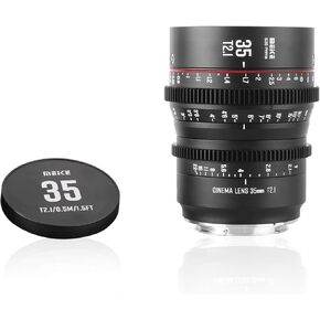 ميك عدسة سينما T2.1 سوبر 35 برايم 18 ملم لكاميرا EF-Mount Cine متوافقة مع C200 C300 II وكومودو وBMPCC 6K وZ CAM E2-S6 وBMPCC6K برو