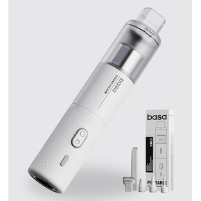 Pocket Vacuum for Car Office Home, Cordless Mini Handheld Vacuum, Portable, White, 13 to 25 Mintures Runtime, Type-C Charging, with Accessory Kit, Gray, VC-M2C