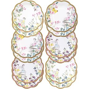 Talking Tables Truly Fairy Paper Plate with Fairy Design for a Tea Party or Birthday, Multicolor (1)