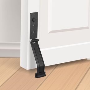 uxcell Door Stoppers for Bottom of Door, No Drilling Door Stop, Self-Adhesive Door Holder to Keep Door Open, Easy Pedal Kickdown Doorstop, White