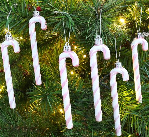 مجموعة Christmas Concepts® مكونة من 6-13 سم زينة/زخارف شجرة عيد الميلاد اللامعة (وردي فاتح) in Kuwait
