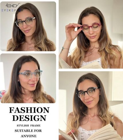 Eyekepper 4-pack نظارات قراءة دائرية للنساء قارئ عدسات صغيرة +1.25 in Saudi Arabia