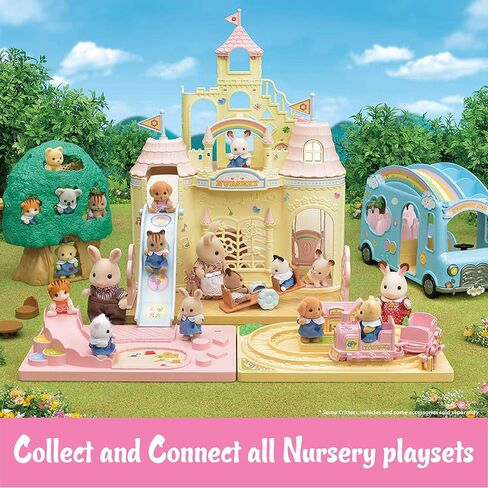 Calico Critters Baby Ropeway Park, Collectible Dollhouse Toy with Sweetpea Rabbit Figure Included, Includes park with slide, windmill and gondola in Saudi Arabia