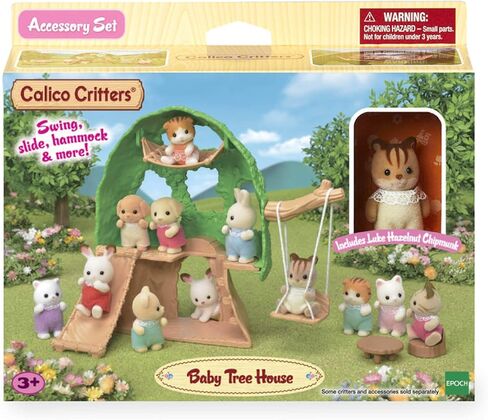 Calico Critters Baby Ropeway Park, Collectible Dollhouse Toy with Sweetpea Rabbit Figure Included, Includes park with slide, windmill and gondola in Saudi Arabia