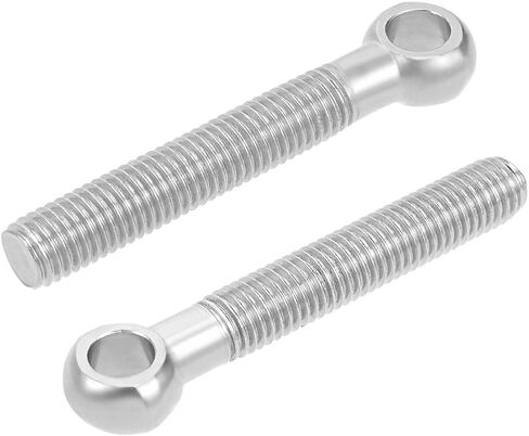 Uxcell M12 x 80mm 304 آلة الفولاذ المقاوم للصدأ الكتف رفع مسمار بعروة تزوير 5 قطعة in Saudi Arabia