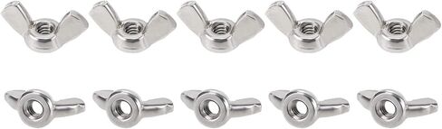 1/2-13(D) Butterfly Wing Nuts - 1Pack - Good for Construction Industry - 304 Stainless Steel Butterfly Wing-Nut - Silver in Saudi Arabia