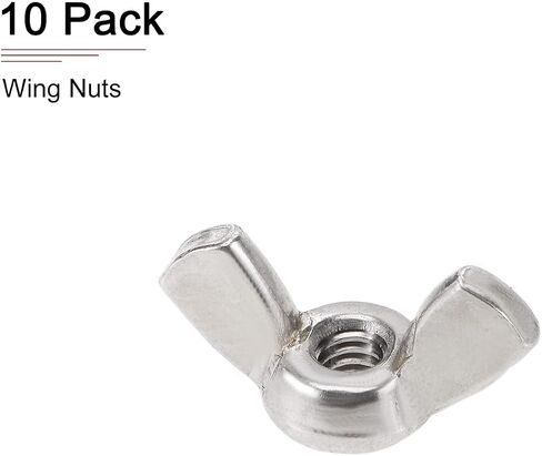 1/2-13(D) Butterfly Wing Nuts - 1Pack - Good for Construction Industry - 304 Stainless Steel Butterfly Wing-Nut - Silver in Saudi Arabia