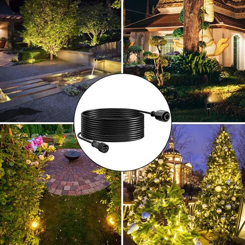 2pcs 6.5FT Extenstion Cord for Landscape Spotlights, NOT Smart Landscape Lights in Saudi Arabia