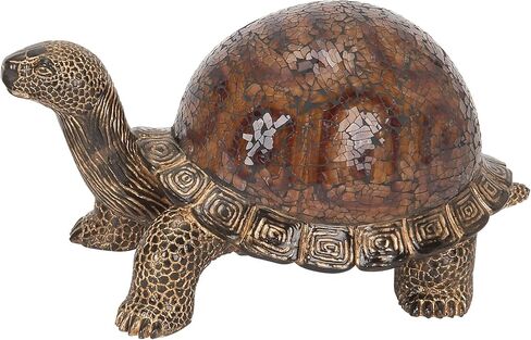 Deco 79 Polystone Turtle Decorative Sculpture Home Decor Statue, Accent Figurine 11" x 6" x 6", Brown in Saudi Arabia