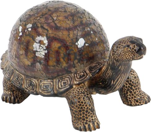Deco 79 Polystone Turtle Decorative Sculpture Home Decor Statue, Accent Figurine 11" x 6" x 6", Brown in Saudi Arabia