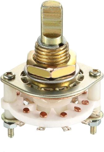 uxcell 4Pcs 10Pin 2P4T 2 Pole 4 Position Selectable Single Deck Band Selector Rotary Switch in Saudi Arabia