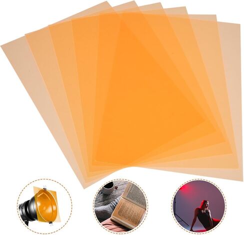 Hemobllo 6Pcs Colored Light Diffuser Sheet 11.69 X 8.26 in PVC Filter Sheet for Photography Classroom Light Filters Color Correction Art Projects Reading Support in Saudi Arabia