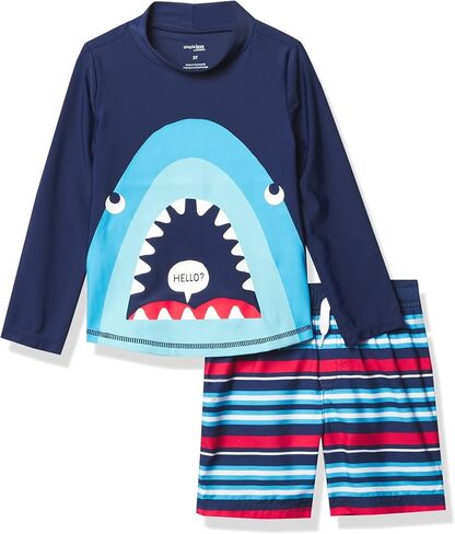 Simple Joys by Carter's Baby Boys' Swimsuit Trunk and Rashguard Set in Saudi Arabia