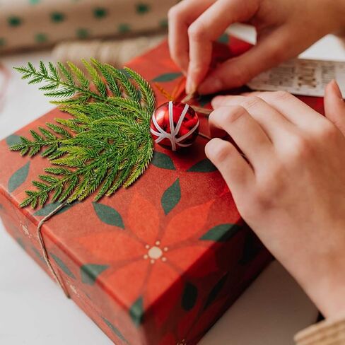 ZYP 50 PCS Christmas Artificial Pine Needles Branch Garland Artificial Green Pine Needles Branch, Fake Craft Greenery Pine Picks for DIY Wreath Christmas Embellishing and Home Garden Decor in Kuwait