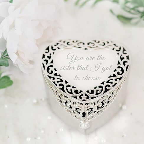 Cherished Moments Jewelry Keepsake Box with Heart-Shaped Filigree Design for Sympathy Gift Loss of Loved One, Bereavement Gift Loss of Dad, Mom, Wife, Husband Memorial Gift, Silver Toned in Saudi Arabia