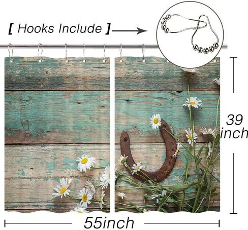 Jawo ريفي مزرعة ستائر المطبخ، البط البري ديزي مزرعة نمط ستائر المطبخ ريفي الزهور الصفراء ديزي الستارة نافذة العلاجات الخشب مزرعة المطبخ الستائر لغرفة النوم، 55x39 بوصة in Kuwait