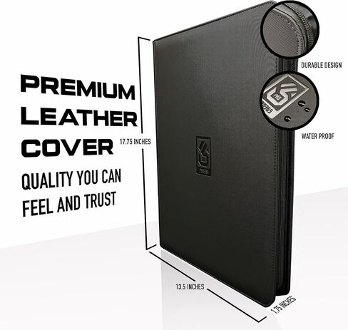 PRO365 1000+ حافظة بطاقات التداول + صندوق تخزين بطاقات إضافي يمكنك صنعه بنفسك! | محفظة ألبومات بدون حلقة ذات 16 جيبًا وأكمام جانبية | الموثق طويل الأجل | بيندر لبطاقات التداول الرياضية/المصورة/الرسوم المتحركة (بني) in Kuwait